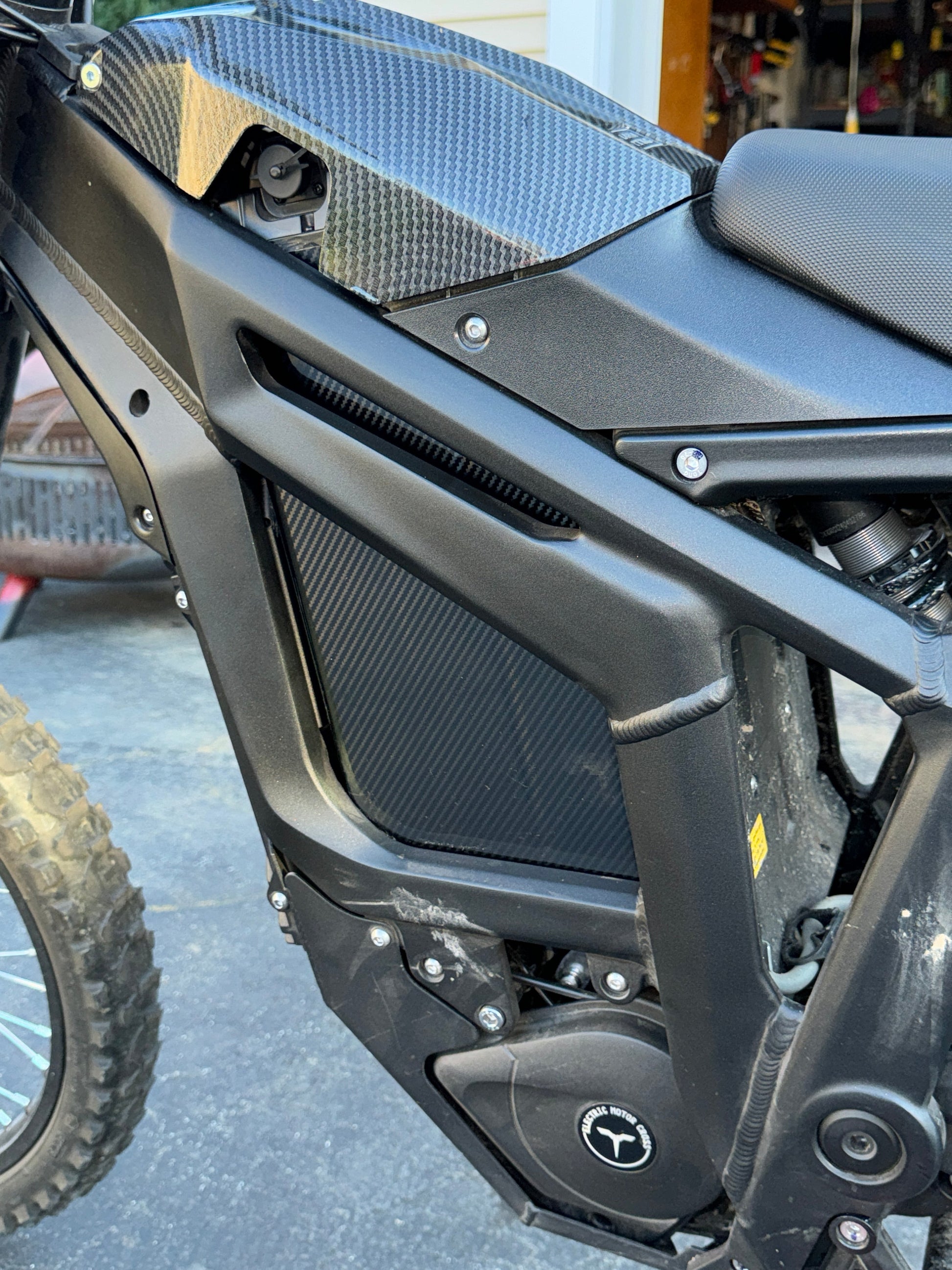 E-Bike Carbon Fiber Battery Wrap - Riot Racing
