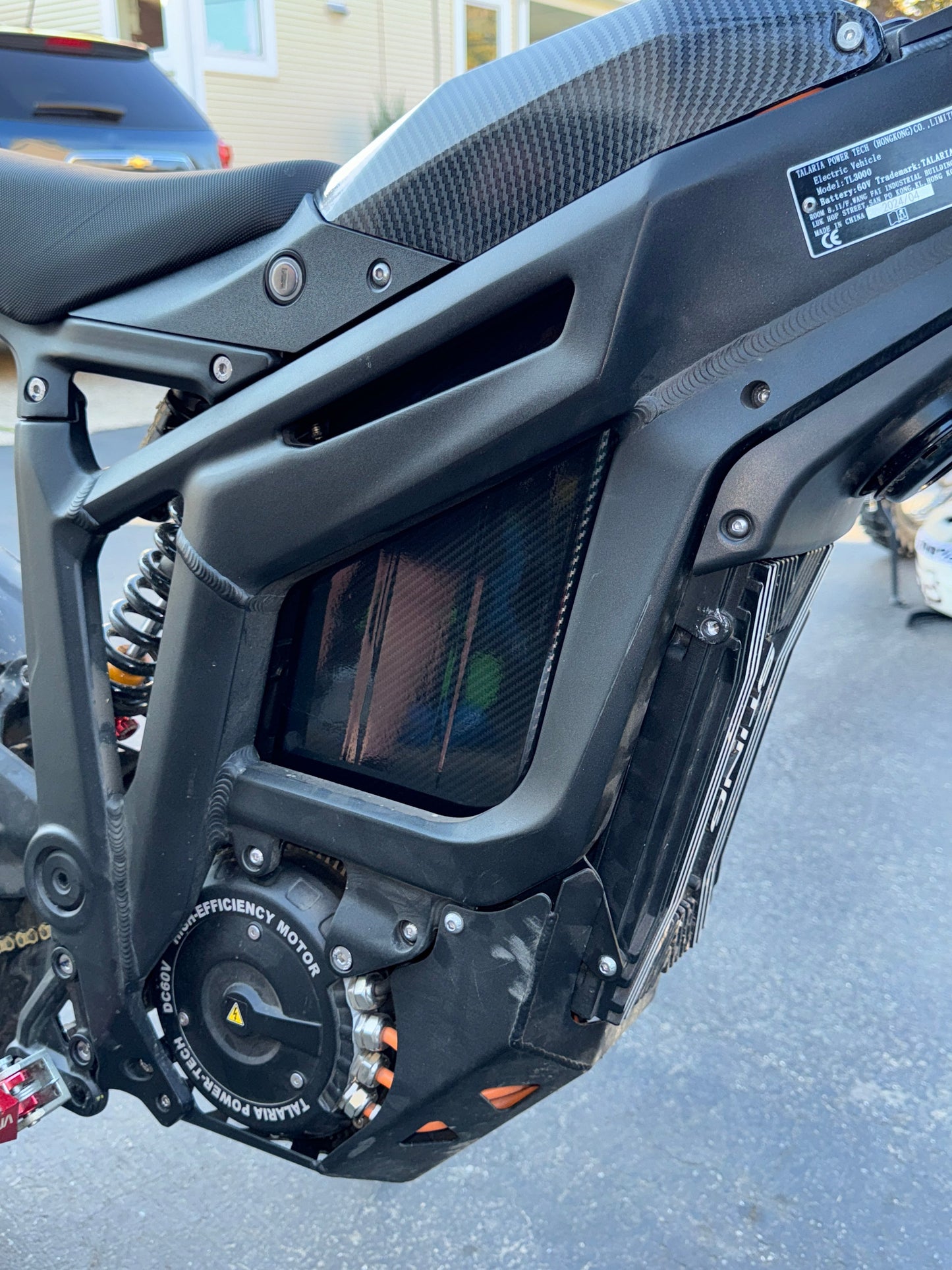 E-Bike Carbon Fiber Battery Wrap - Riot Racing