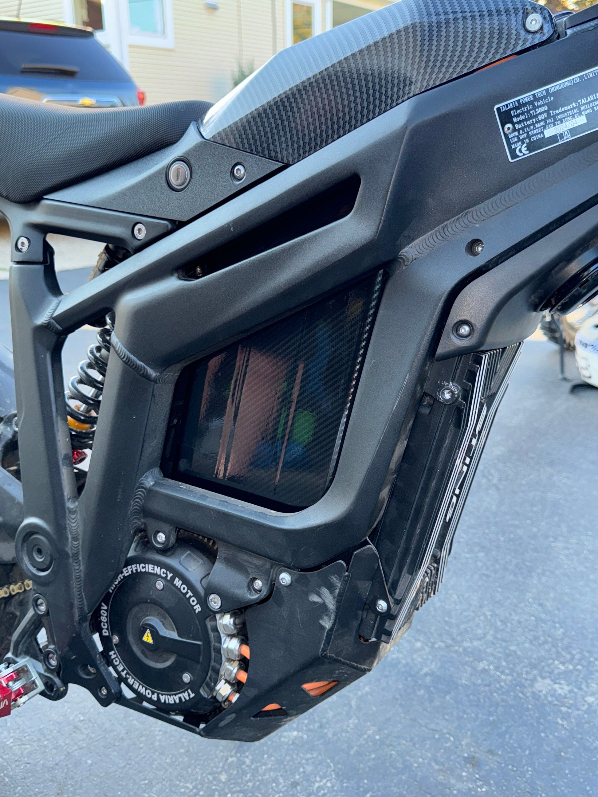 E-Bike Carbon Fiber Battery Wrap - Riot Racing