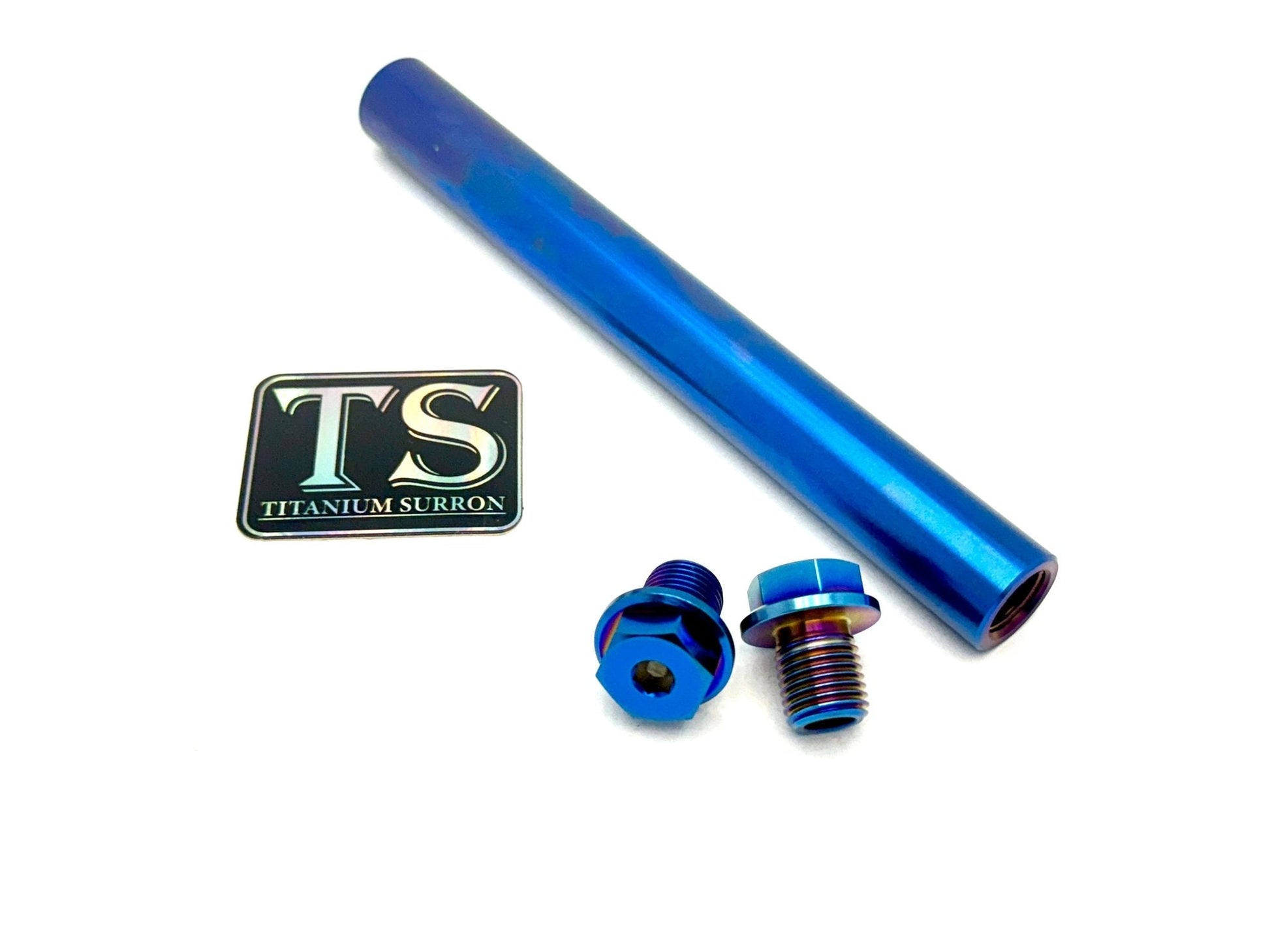 FastAce Fork Titanium Axle and Two Axle Bolts (3 Pieces) - Riot Racing