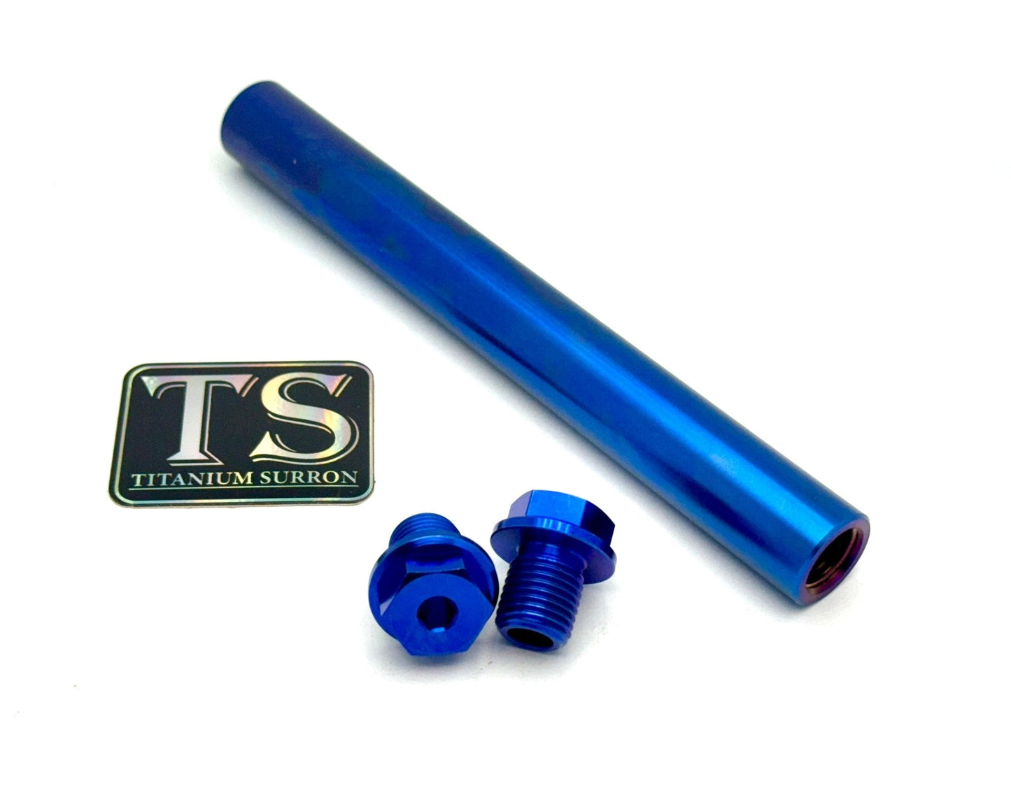 FastAce Fork Titanium Axle and Two Axle Bolts (3 Pieces) - Riot Racing