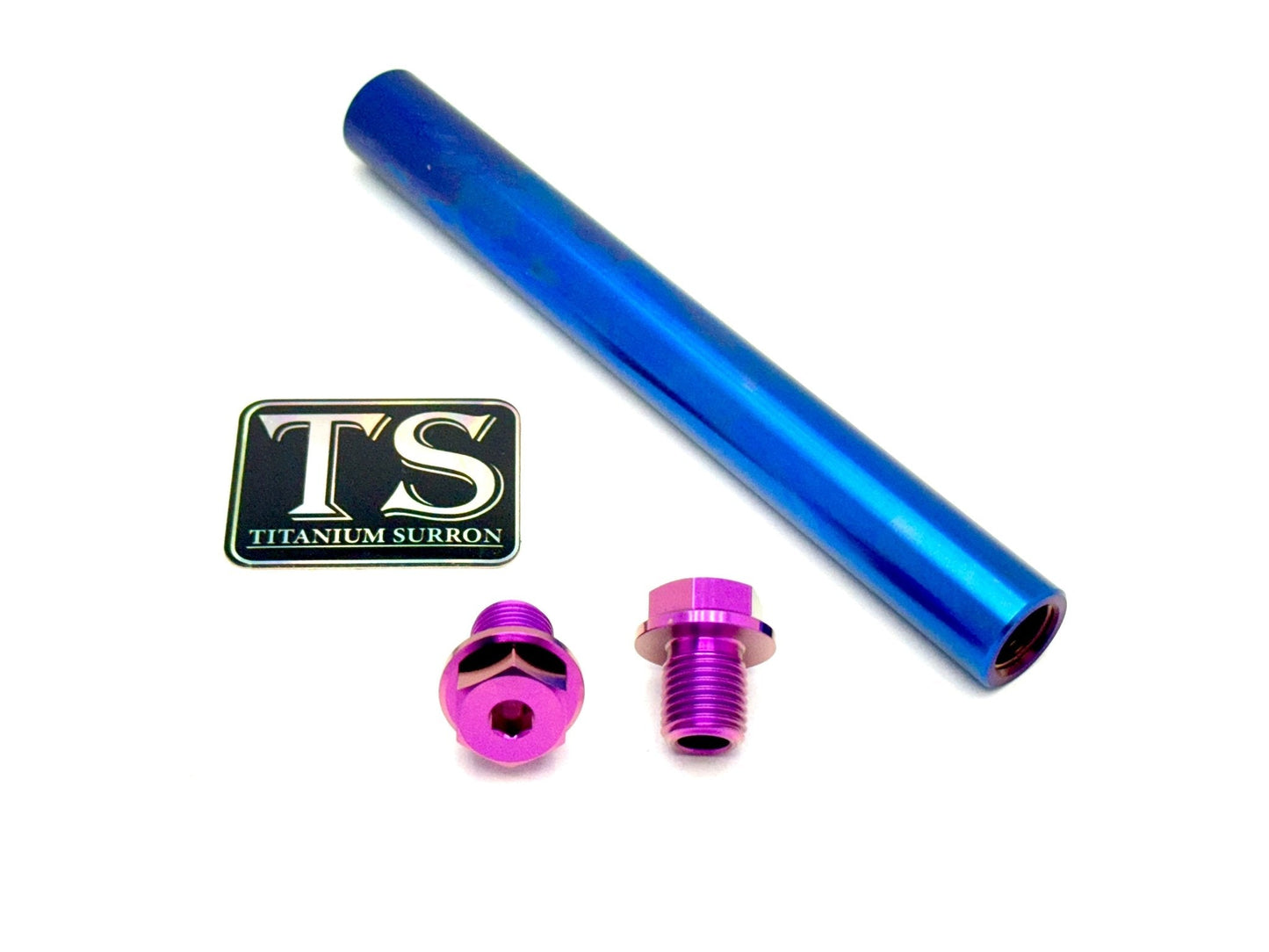FastAce Fork Titanium Axle and Two Axle Bolts (3 Pieces) - Riot Racing