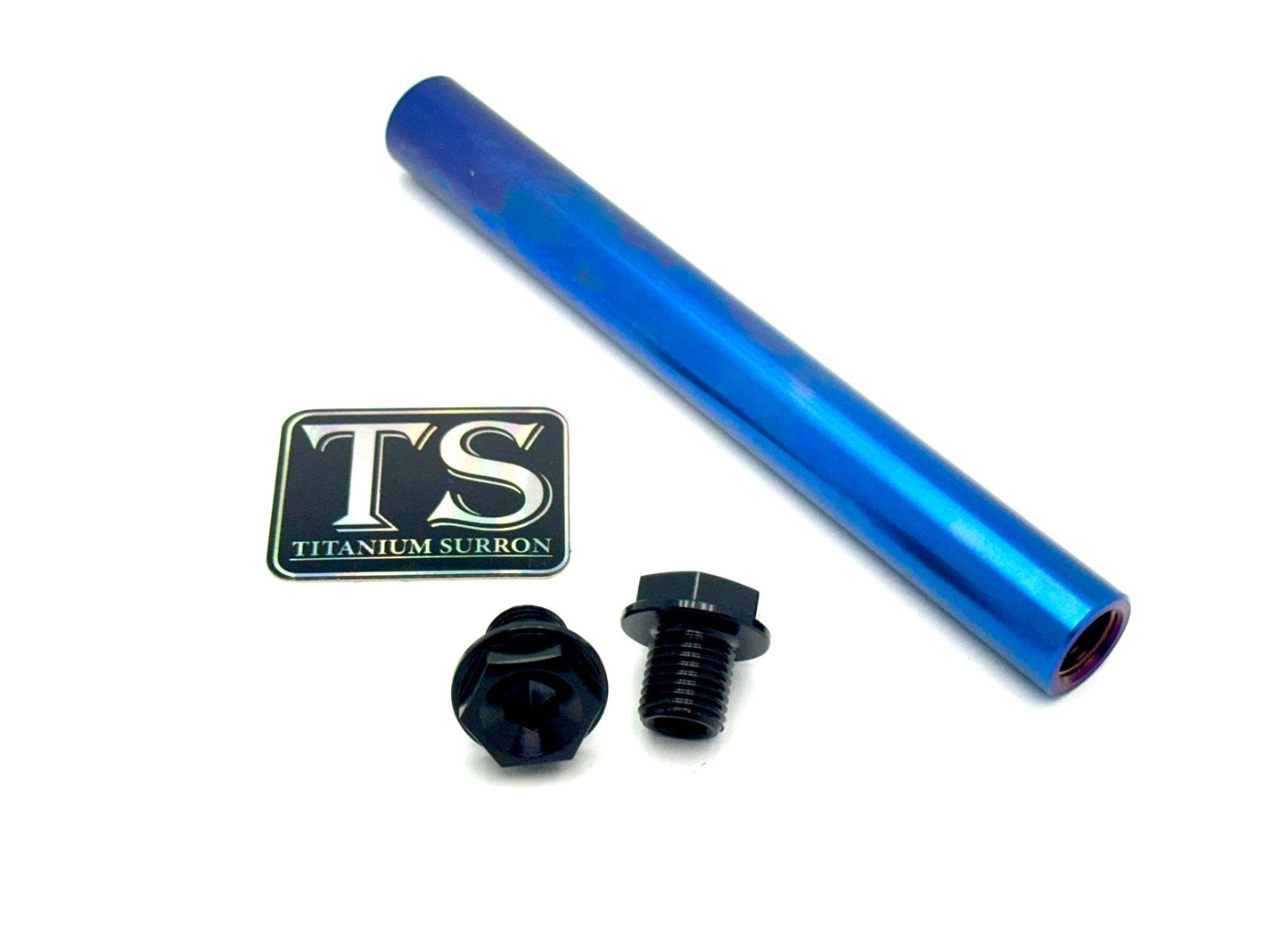 FastAce Fork Titanium Axle and Two Axle Bolts (3 Pieces) - Riot Racing