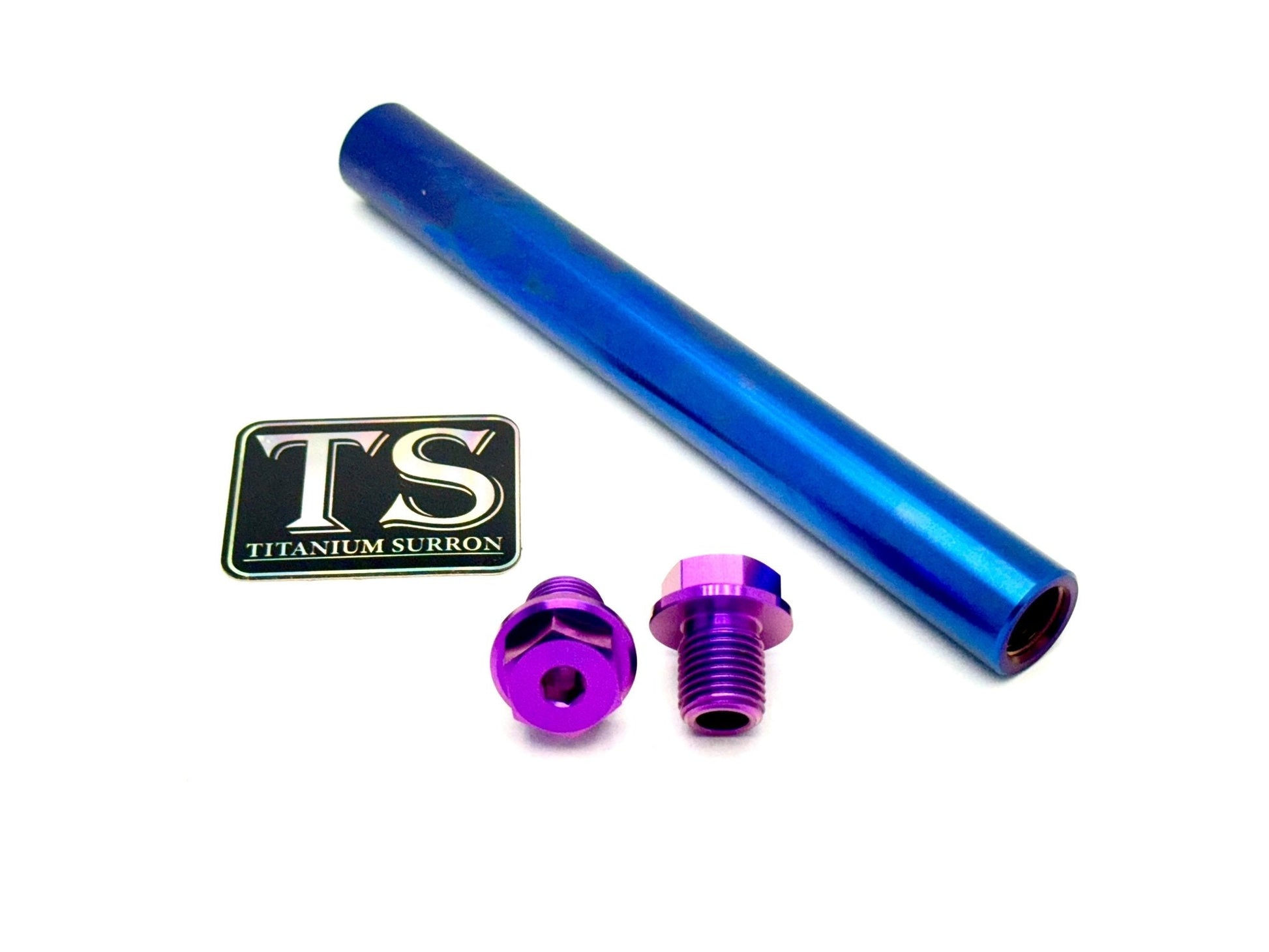FastAce Fork Titanium Axle and Two Axle Bolts (3 Pieces) - Riot Racing