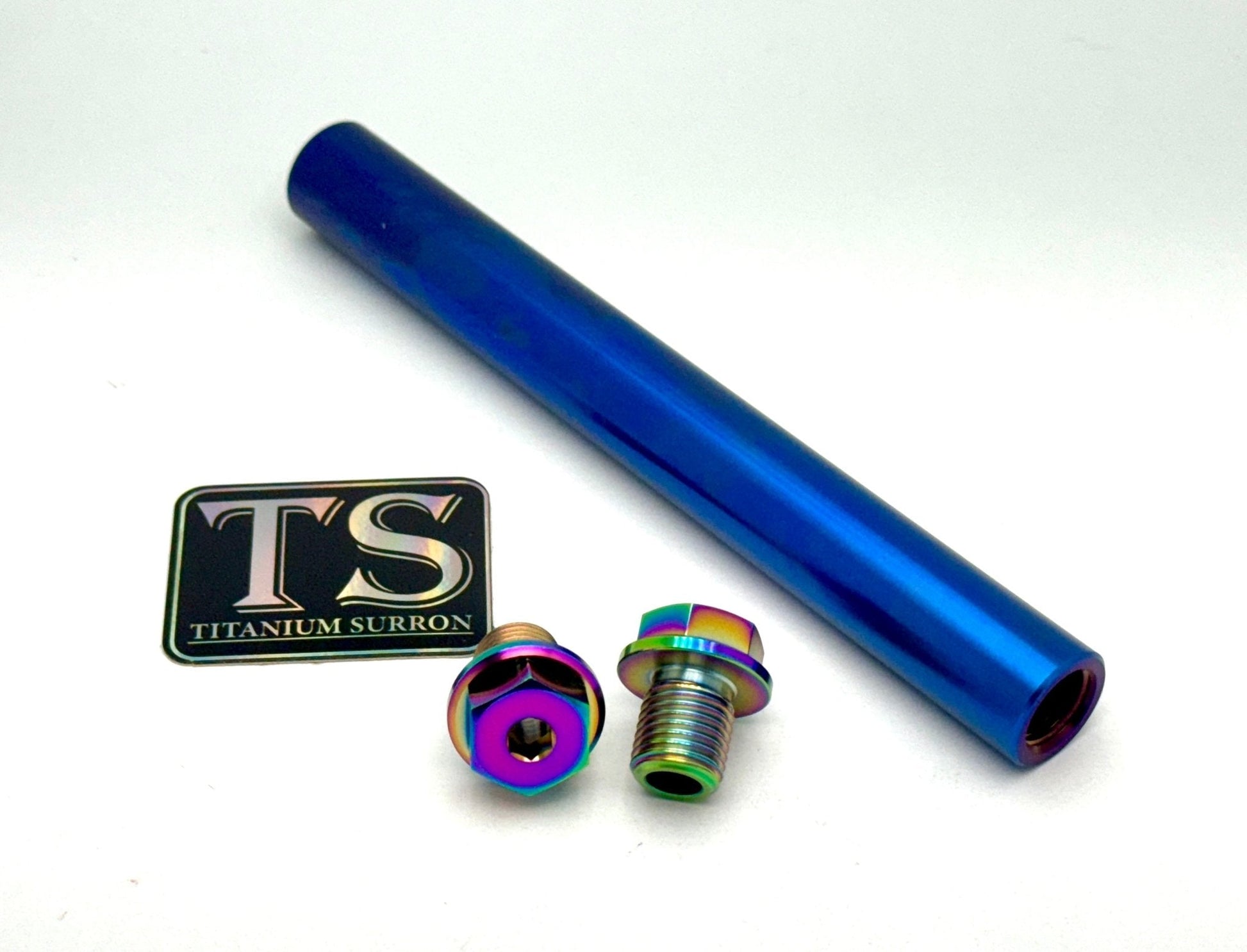 FastAce Fork Titanium Axle and Two Axle Bolts (3 Pieces) - Riot Racing