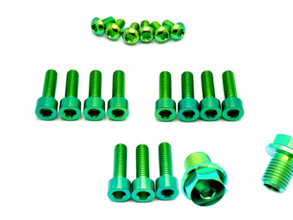 Titanium FastAce Fork Bolt Kits ALX13RC (2.0), AHX12RV (Gravitee), ALX32RC - Riot Racing