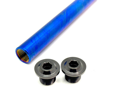 KKE Fork Custom Titanium Axle and Two Axle End-Bolts - Riot Racing
