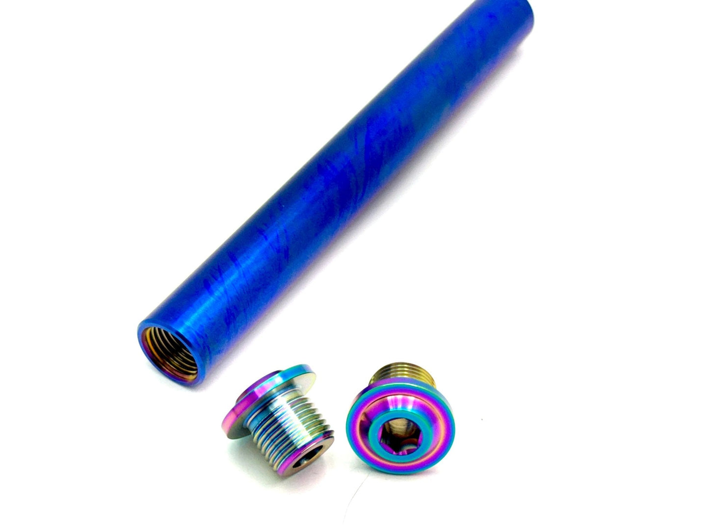 KKE Fork Custom Titanium Axle and Two Axle End-Bolts - Riot Racing