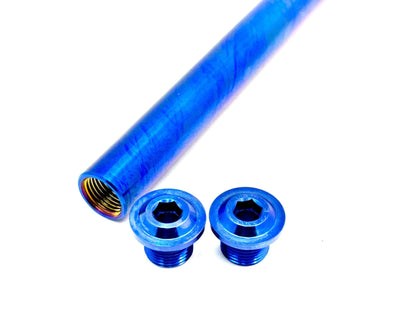 KKE Fork Custom Titanium Axle and Two Axle End-Bolts - Riot Racing