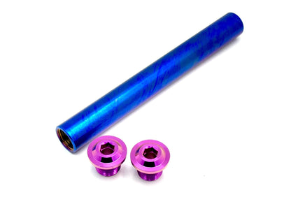 KKE Fork Custom Titanium Axle and Two Axle End-Bolts - Riot Racing