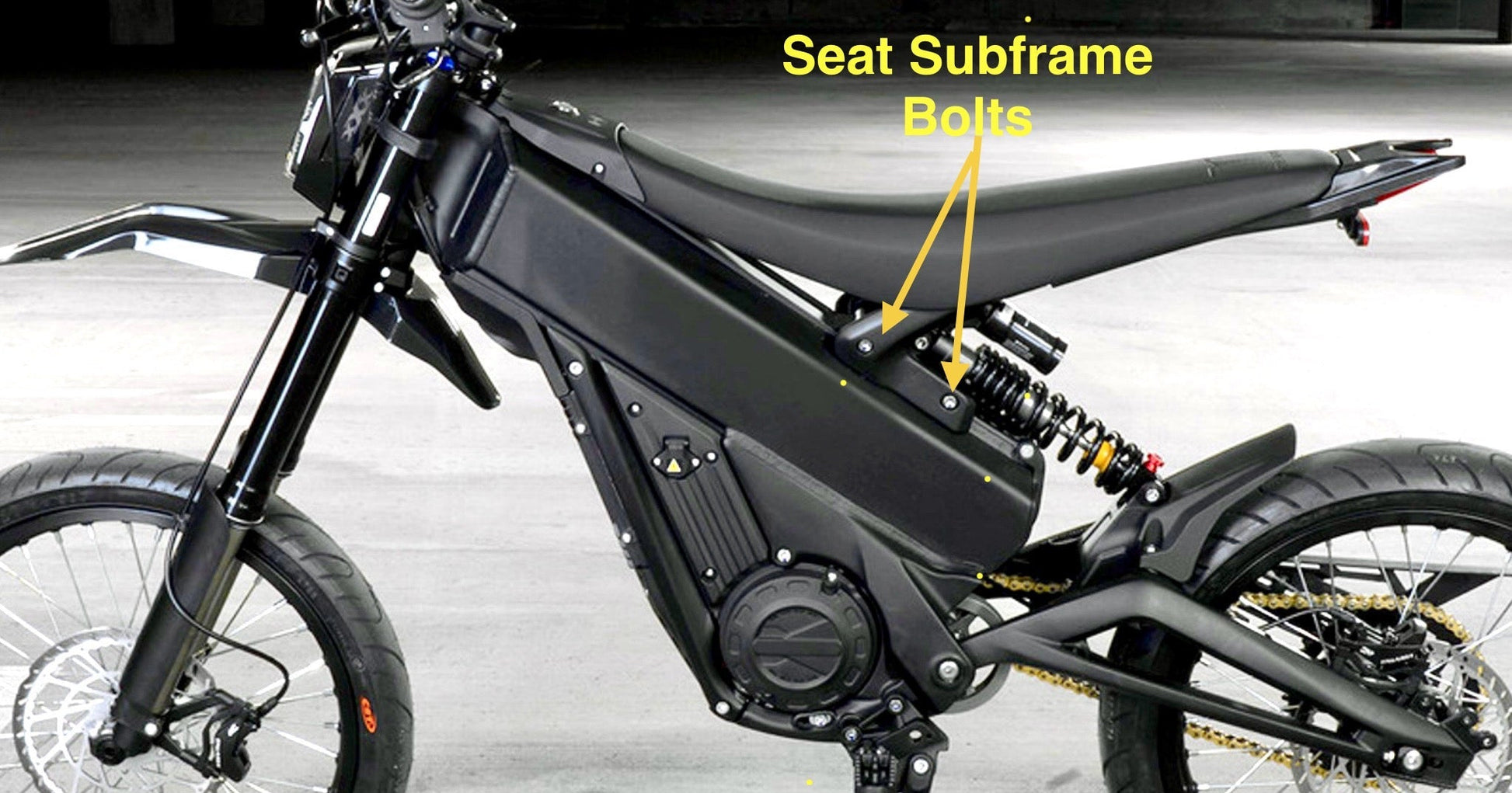 Talaria XXX Seat Subframe Titanium Bolts (4) - Riot Racing