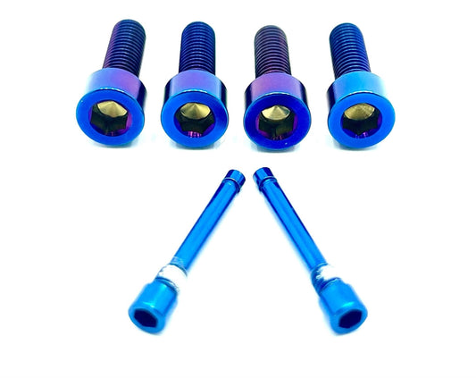Titanium Caliper Bolt Kit (20mm Bolts) - Riot Racing