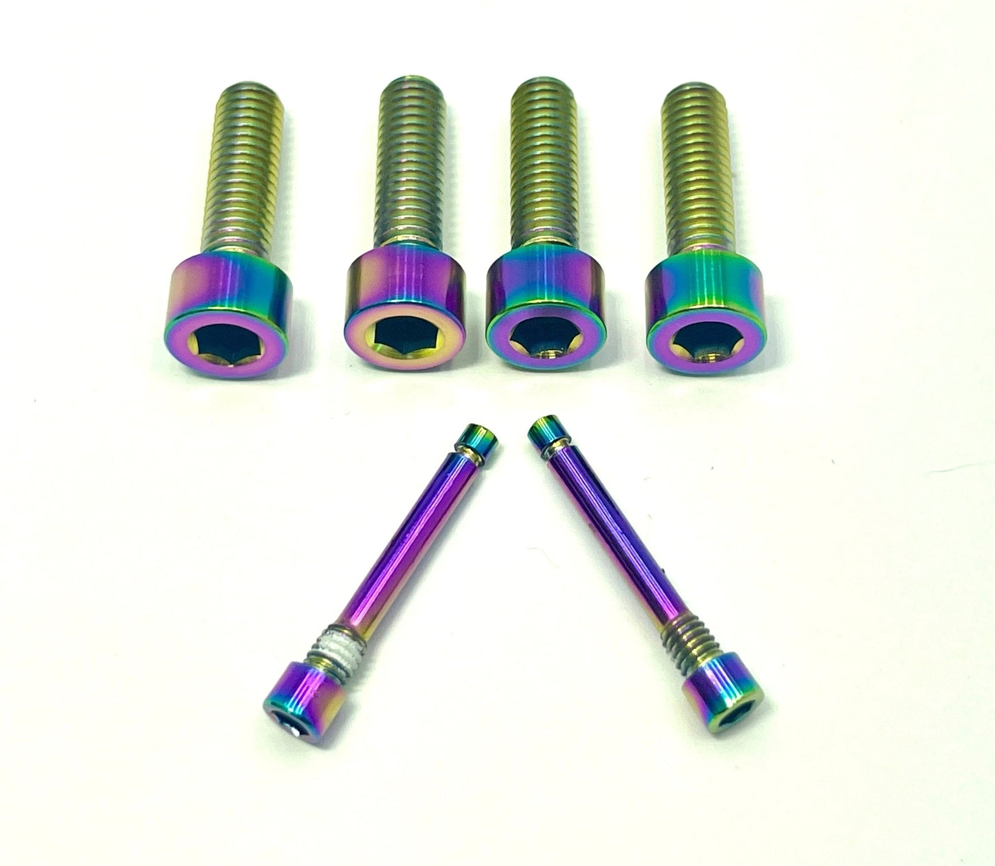 Titanium Caliper Bolt Kit (20mm Bolts) - Riot Racing