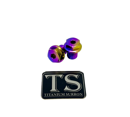 Titanium FastAce Forks Axle Bolts - Riot Racing