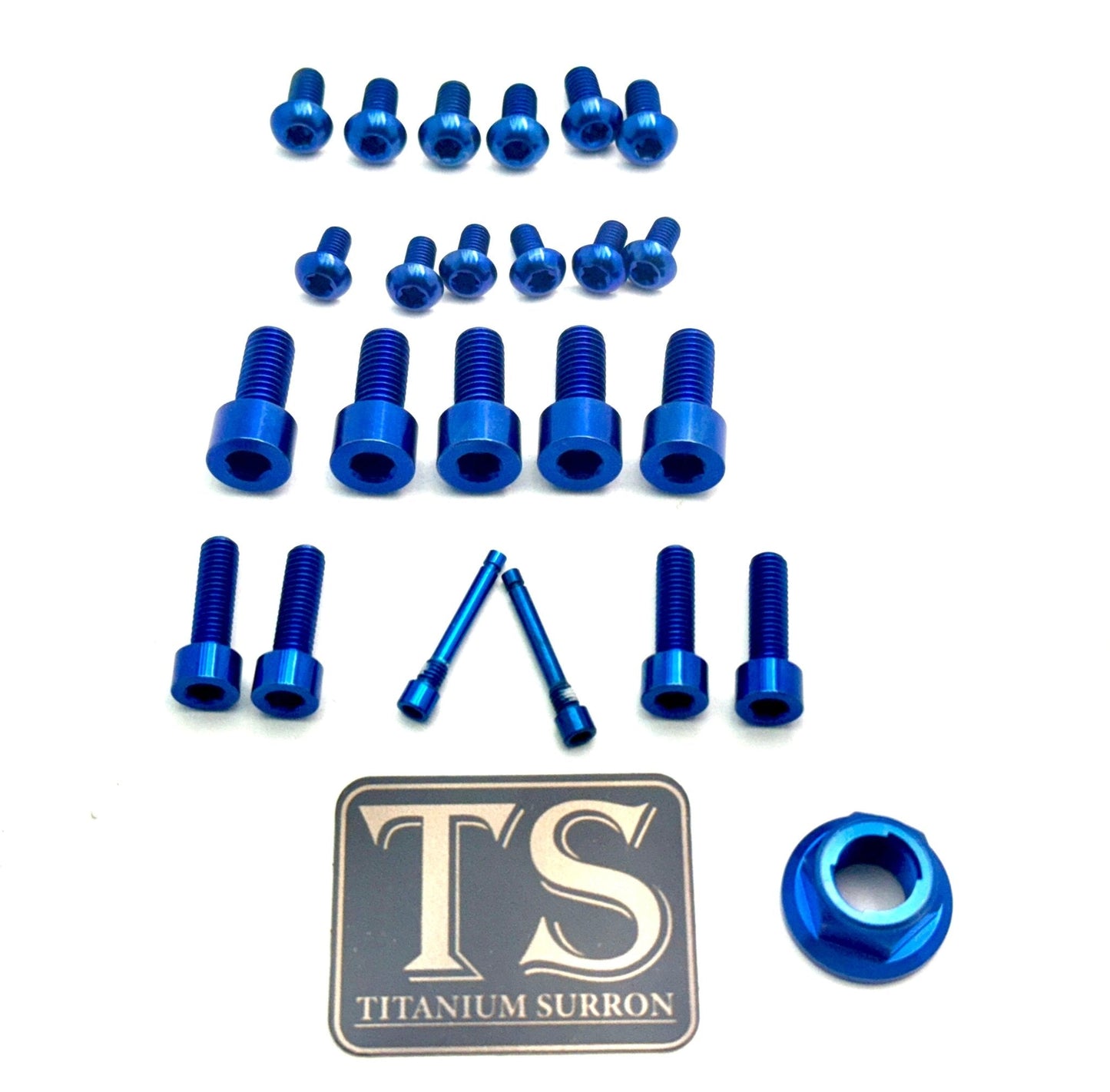 Titanium Front and Rear Wheel Bolt Kit - Riot Racing