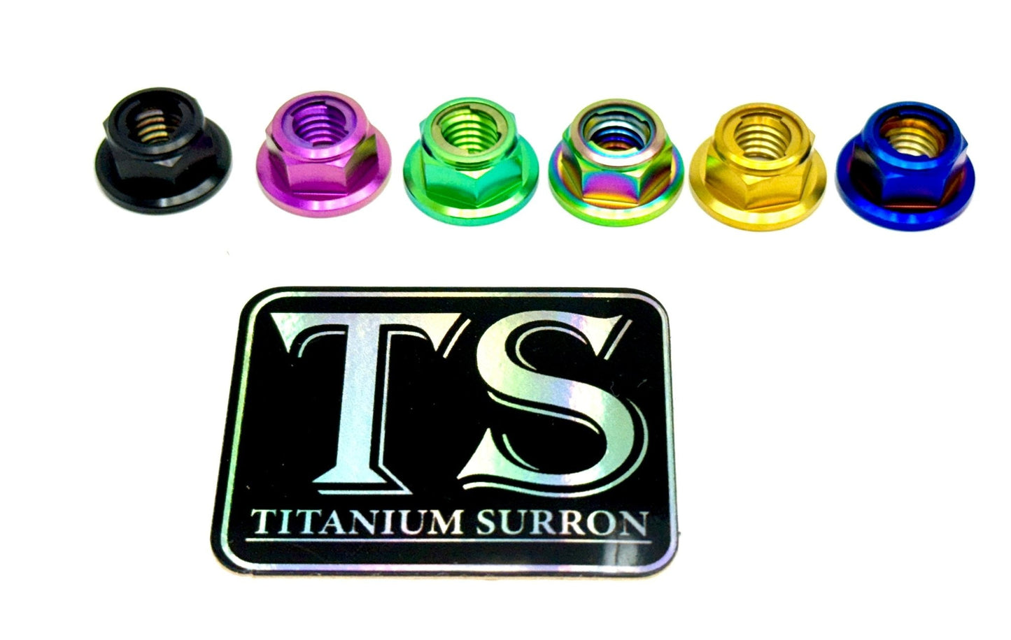 Titanium Lock M8 Nut - M8x1.25 - Riot Racing