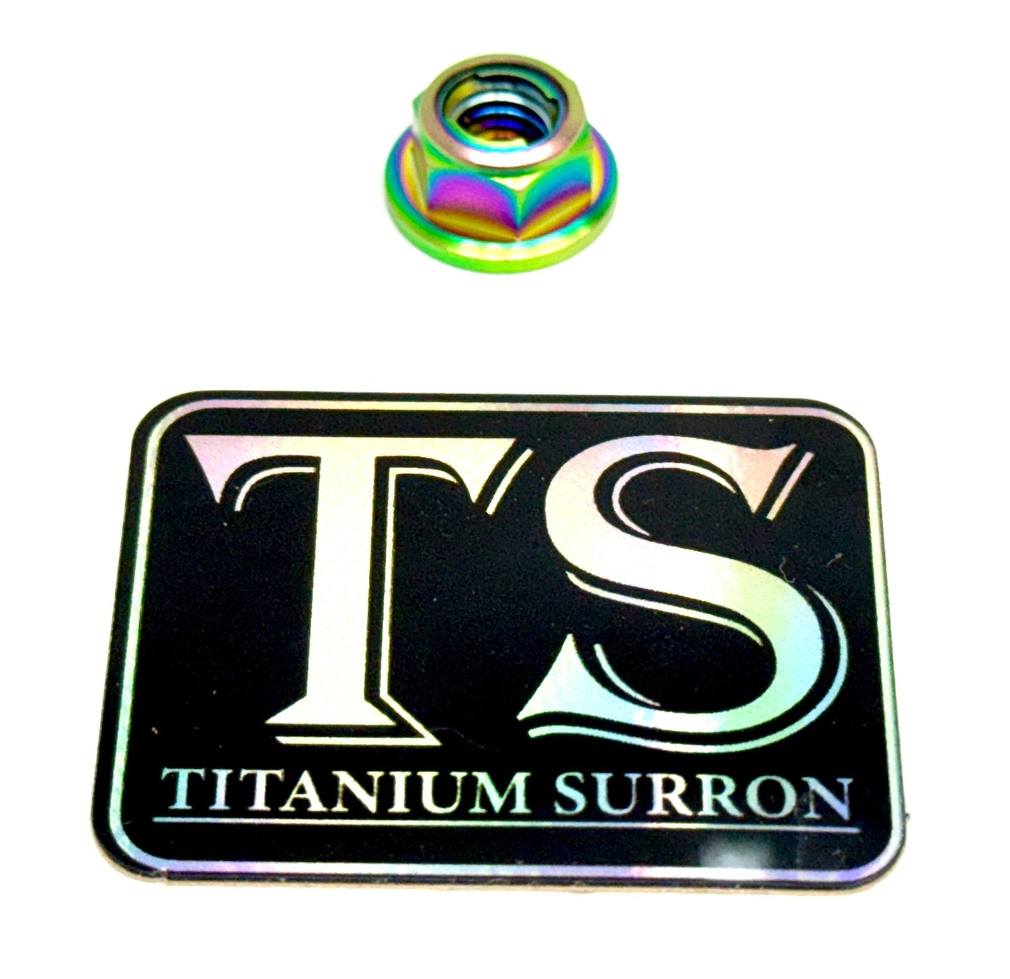 Titanium Lock M8 Nut - M8x1.25 - Riot Racing