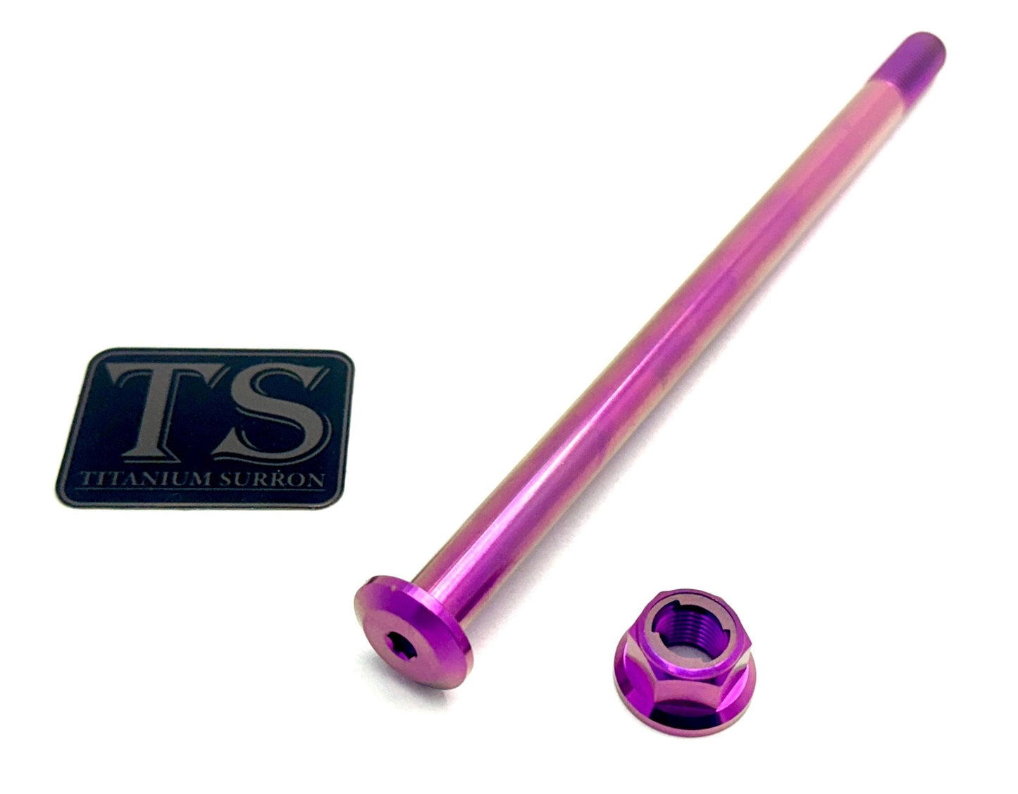 Titanium Rear Axle and Nut - Talaria - Riot Racing