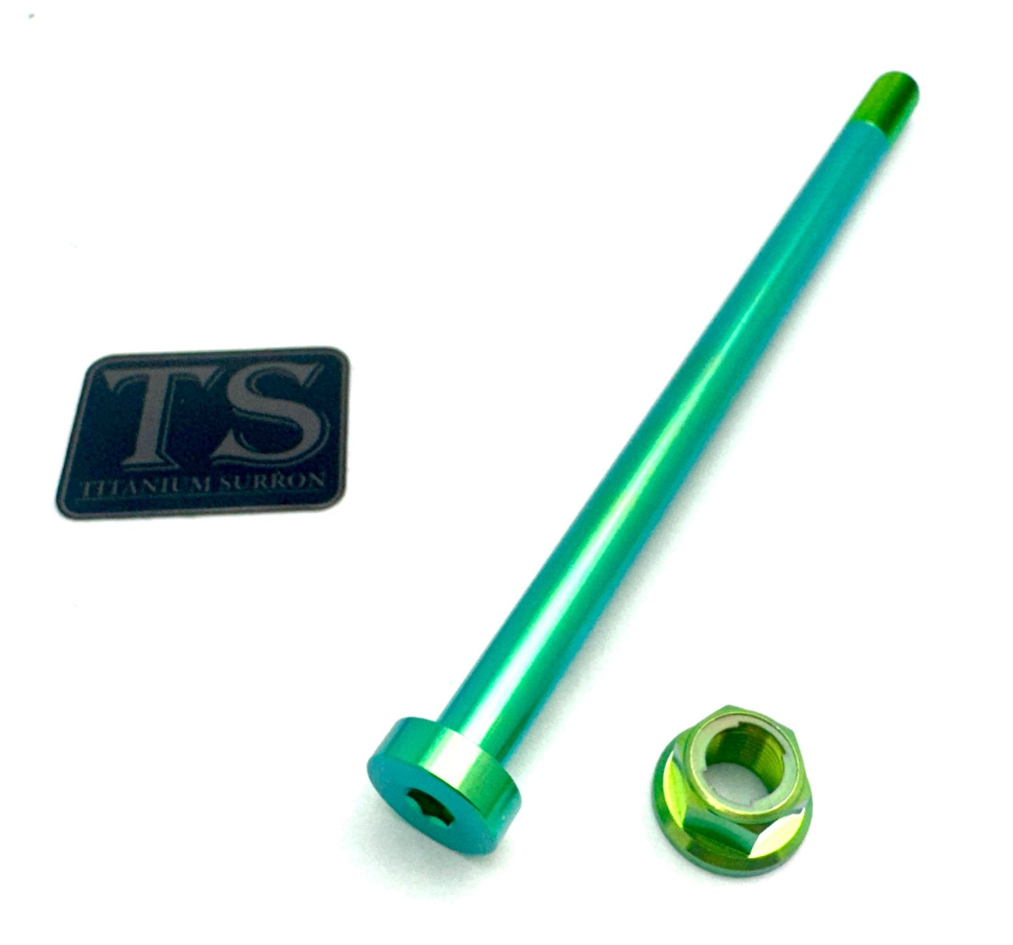 Titanium Rear Axle and Nut - Talaria - Riot Racing