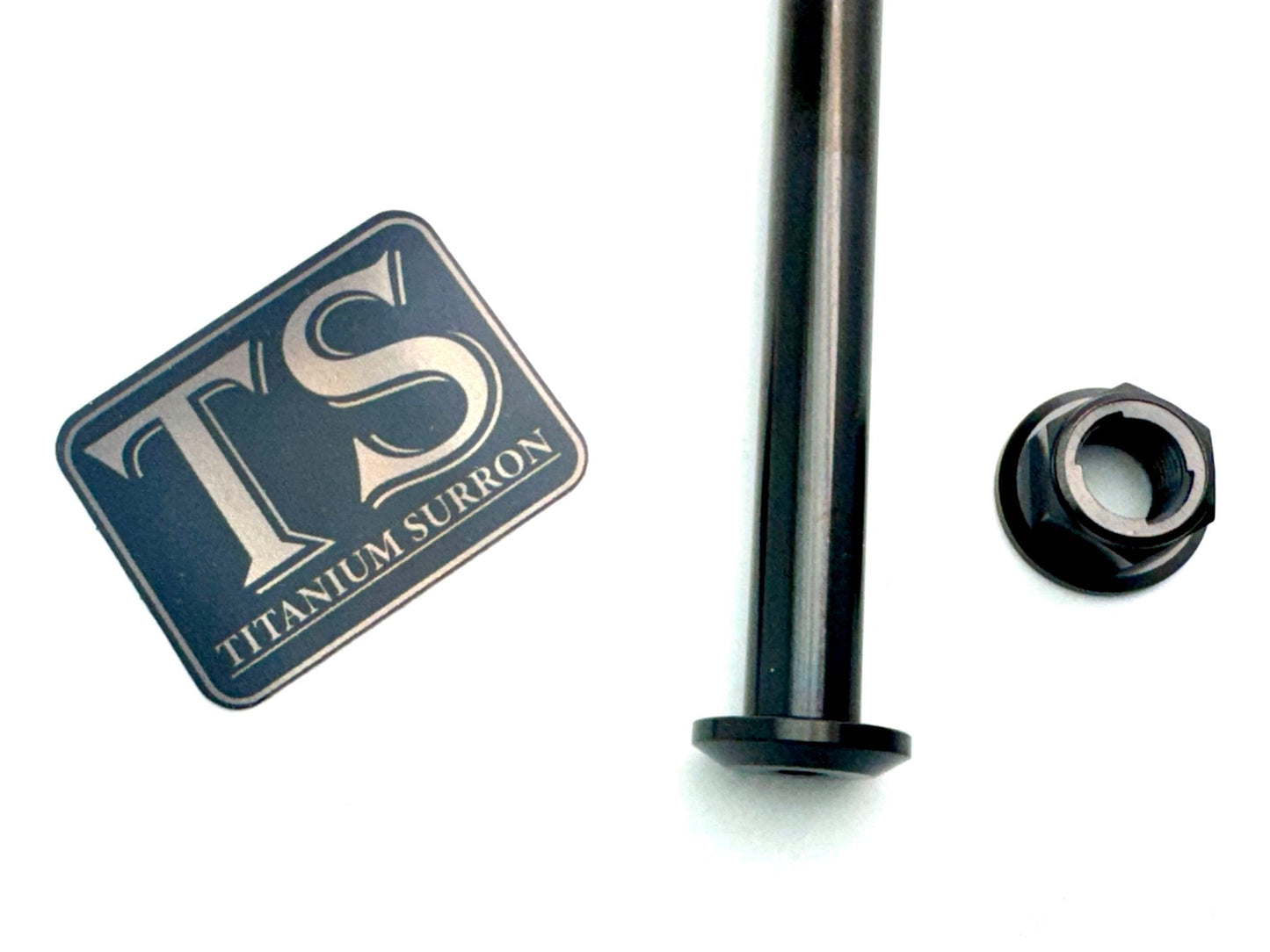 Titanium Rear Axle and Nut - Talaria - Riot Racing