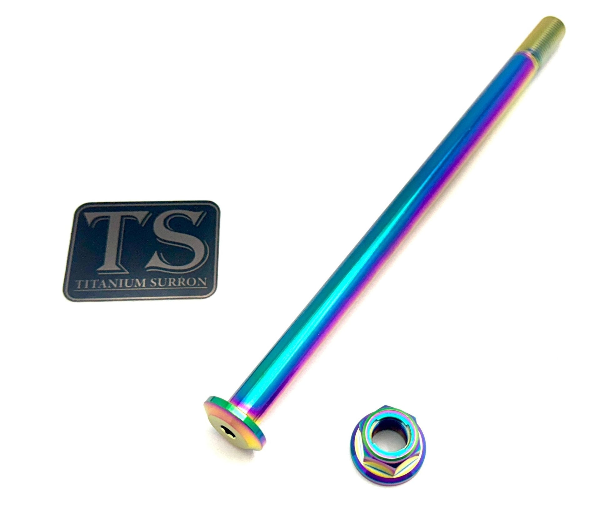 Titanium Rear Axle and Nut - Talaria - Riot Racing