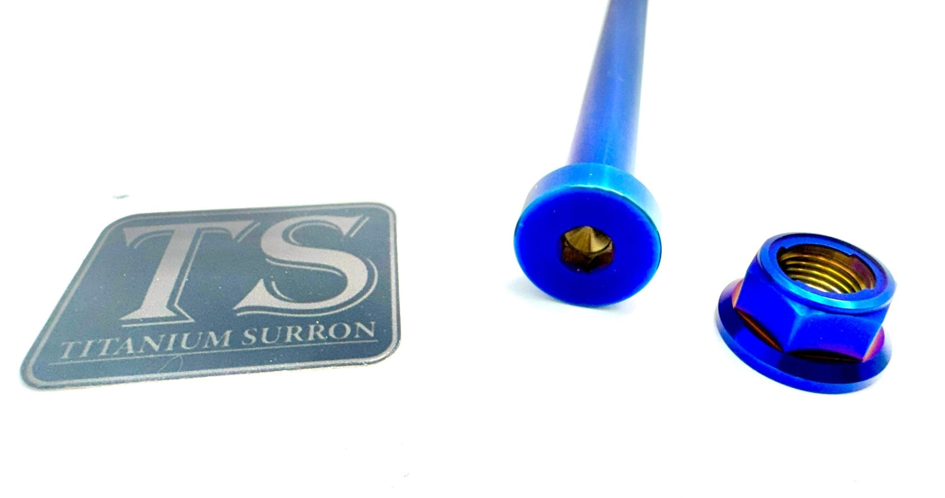 Titanium Rear Axle and Nut - Talaria - Riot Racing