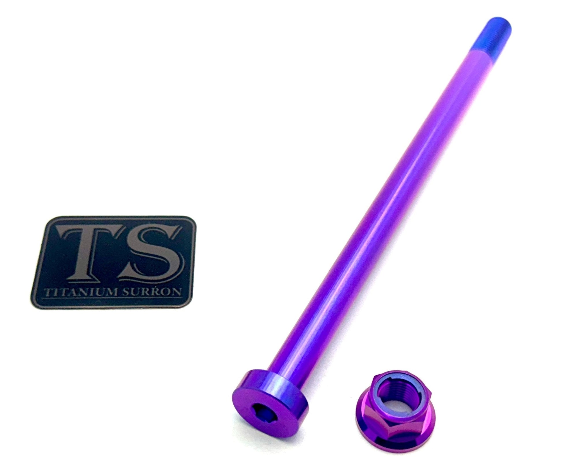 Titanium Rear Axle and Nut - Talaria - Riot Racing