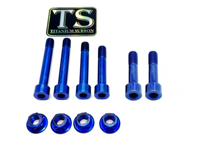 Titanium Rear Suspension/ Linkage Bolt Kit for Surron LBX & Segway X260 - Riot Racing