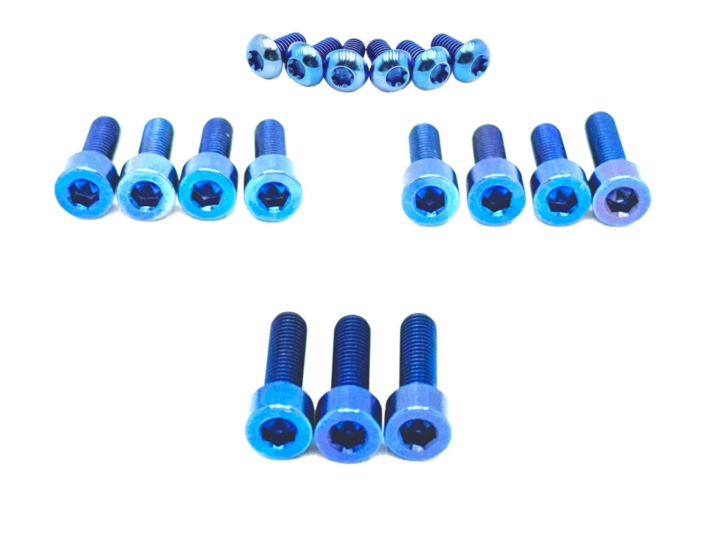 Titanium RFloXa Hawk 35 Pro and Max Fork Bolt Kits (21 pcs) - Riot Racing