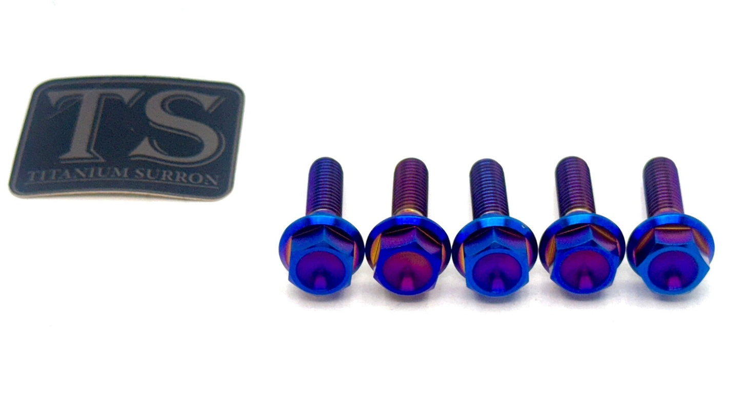 Titanium Rear Sprocket Bolts - E-Moto - Riot Racing